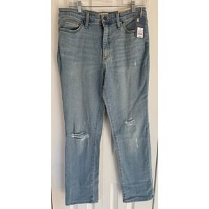 Universal Thread High-Rise Slim Straight Fit Jeans Vintage Light Wash Women's 10